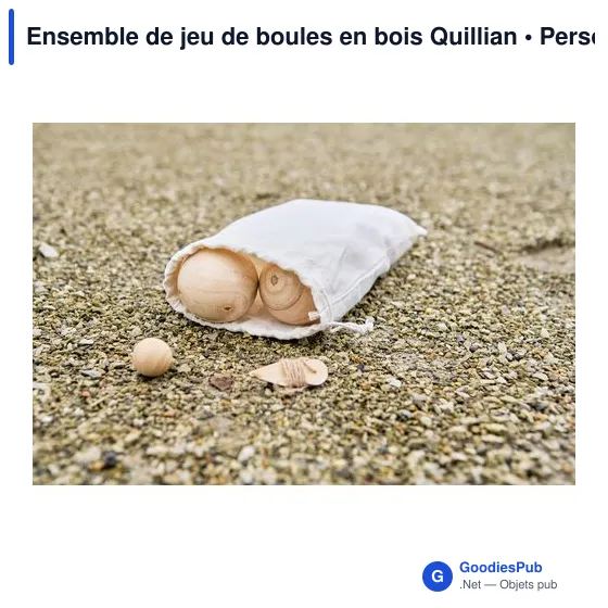 Ensemble de jeu de boules en bois personnalisable avec logo - Image 9