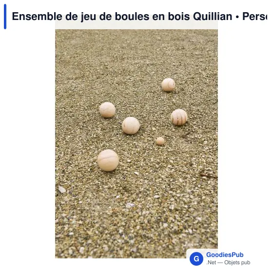 Ensemble de jeu de boules en bois personnalisable avec logo - Image 10