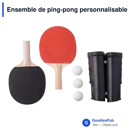 Ensemble de ping-pong personnalisable avec logo - Melinda