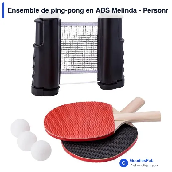 Ensemble de ping-pong personnalisable avec logo - Melinda - Image 3