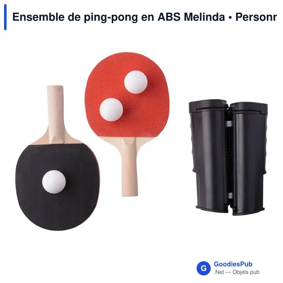 Ensemble de ping-pong personnalisable avec logo - Melinda - Image 4