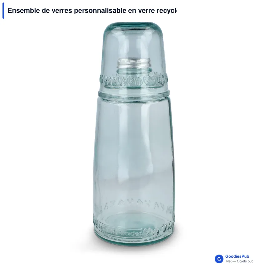 Ensemble de verres personnalisable en verre recyclé 1 L avec logo - InSideOut ReuuZ - Image 2