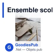 Ensemble scolaire personnalisable avec logo - Étui à crayons Clark - Miniature 3