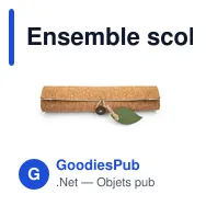 Ensemble scolaire personnalisable avec logo - Étui à crayons Clark - Miniature 5