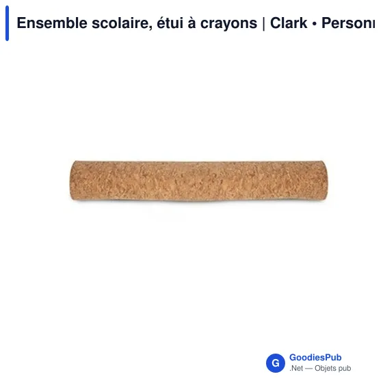 Ensemble scolaire personnalisable avec logo - Étui à crayons Clark - Image 7