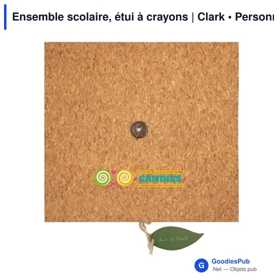 Ensemble scolaire personnalisable avec logo - Étui à crayons Clark - Image 8