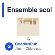 Ensemble scolaire personnalisable avec logo - Étui à crayons Clark - Miniature 9