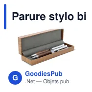 Parure stylo bille et roller personnalisable en bois de noyer avec logo - Noyer - Miniature 1