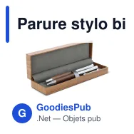 Parure stylo bille et roller personnalisable en bois de noyer avec logo - Noyer - Miniature 2