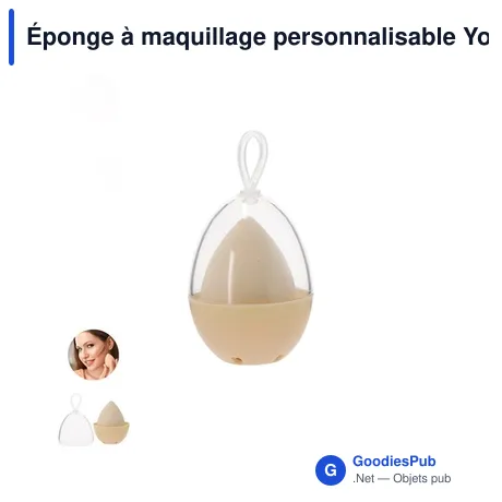 Éponge à maquillage personnalisable Yourix avec logo