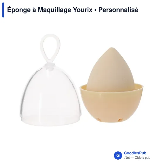 Éponge à maquillage personnalisable Yourix avec logo - Image 2