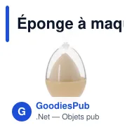 Éponge à maquillage personnalisable Yourix avec logo - Miniature 3