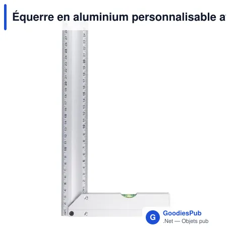 Équerre en aluminium personnalisable avec logo - Camila
