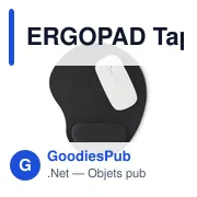 ERGOPAD Tapis de souris ergonomique - Miniature 2