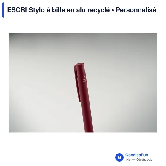 Stylo à bille personnalisable en aluminium recyclé avec logo - Image 11