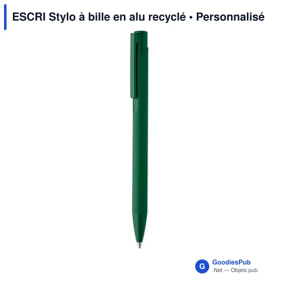 Stylo à bille personnalisable en aluminium recyclé avec logo - Image 12