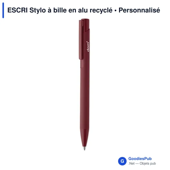 Stylo à bille personnalisable en aluminium recyclé avec logo - Image 10