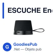 Enceinte sans fil personnalisable ESCUCHE avec support et logo - Miniature 2