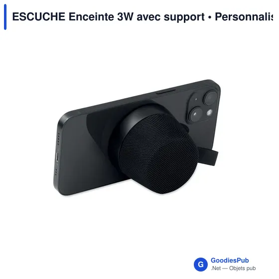 Enceinte sans fil personnalisable ESCUCHE avec support et logo - Image 11