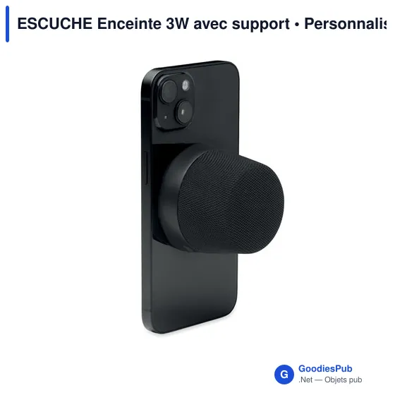 Enceinte sans fil personnalisable ESCUCHE avec support et logo - Image 8