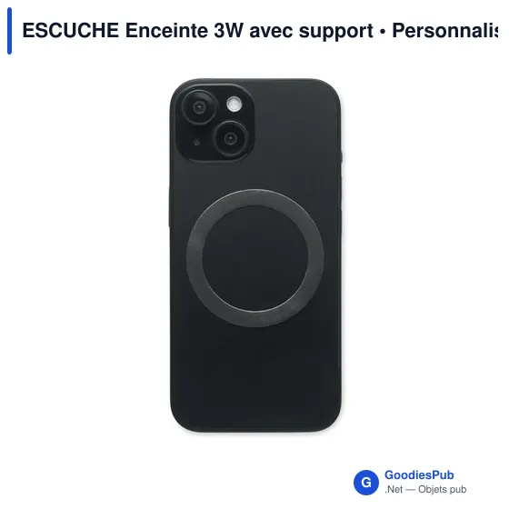 Enceinte sans fil personnalisable ESCUCHE avec support et logo - Image 9
