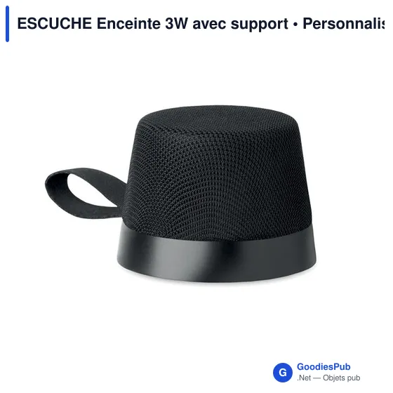 Enceinte sans fil personnalisable ESCUCHE avec support et logo - Image 10