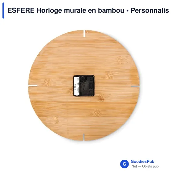ESFERE Horloge murale en bambou - Image 2