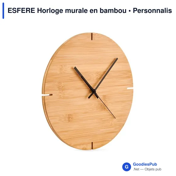 ESFERE Horloge murale en bambou - Image 3