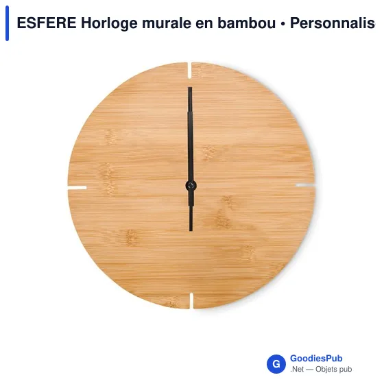 ESFERE Horloge murale en bambou - Image 4