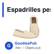 Espadrilles personnalisables Sergen avec logo pour un look frais - Miniature 11