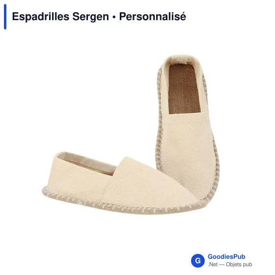 Espadrilles personnalisables Sergen avec logo pour un look frais - Image 11