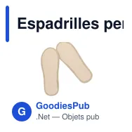 Espadrilles personnalisables Sergen avec logo pour un look frais - Miniature 12