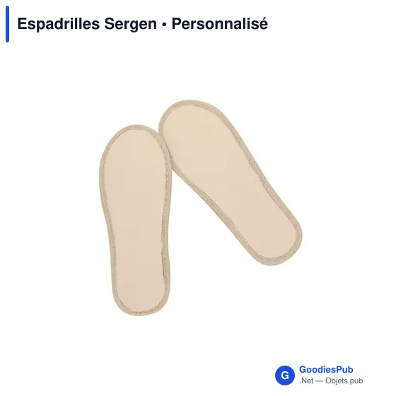 Espadrilles personnalisables Sergen avec logo pour un look frais - Image 12
