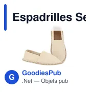 Espadrilles personnalisables Sergen avec logo pour un look frais - Miniature 3