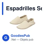 Espadrilles personnalisables Sergen avec logo pour un look frais - Miniature 6