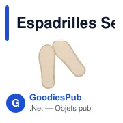 Espadrilles personnalisables Sergen avec logo pour un look frais - Miniature 8