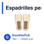 Espadrilles personnalisables Sergen avec logo pour un look frais - Miniature 9
