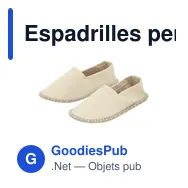 Espadrilles personnalisables Sergen avec logo pour un look frais - Miniature 10