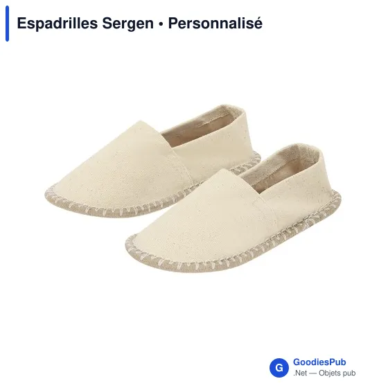 Espadrilles personnalisables Sergen avec logo pour un look frais - Image 10