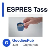 Tasse à expresso personnalisable en céramique avec logo - ESPRES - Miniature 2
