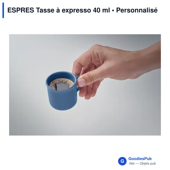 Tasse à expresso personnalisable en céramique avec logo - ESPRES - Image 2