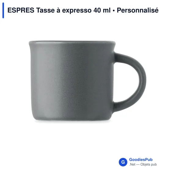 Tasse à expresso personnalisable en céramique avec logo - ESPRES - Image 11