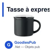 Tasse à expresso personnalisable en céramique avec logo - ESPRES - Miniature 12