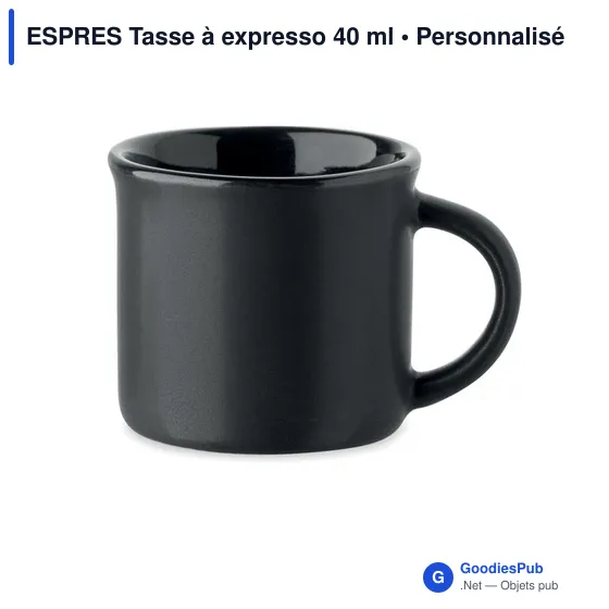 Tasse à expresso personnalisable en céramique avec logo - ESPRES - Image 12