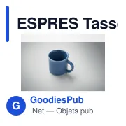 Tasse à expresso personnalisable en céramique avec logo - ESPRES - Miniature 3