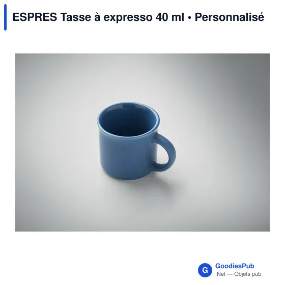 Tasse à expresso personnalisable en céramique avec logo - ESPRES - Image 3