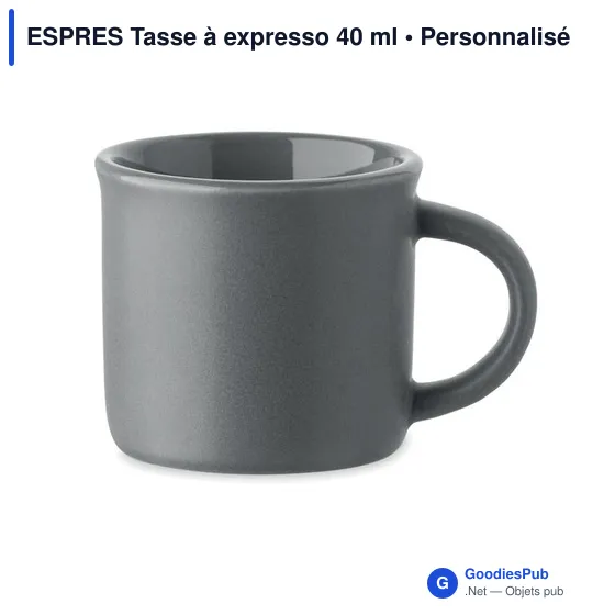 Tasse à expresso personnalisable en céramique avec logo - ESPRES - Image 6
