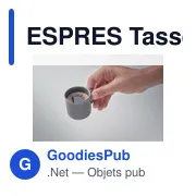Tasse à expresso personnalisable en céramique avec logo - ESPRES - Miniature 7