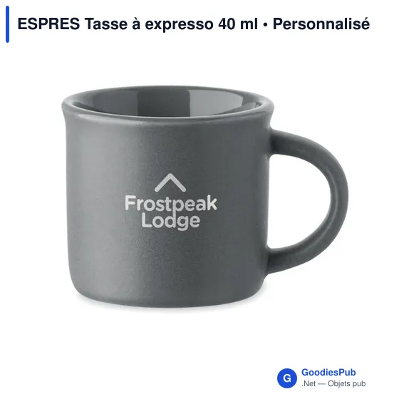 Tasse à expresso personnalisable en céramique avec logo - ESPRES - Image 8