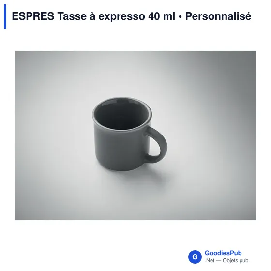 Tasse à expresso personnalisable en céramique avec logo - ESPRES - Image 9